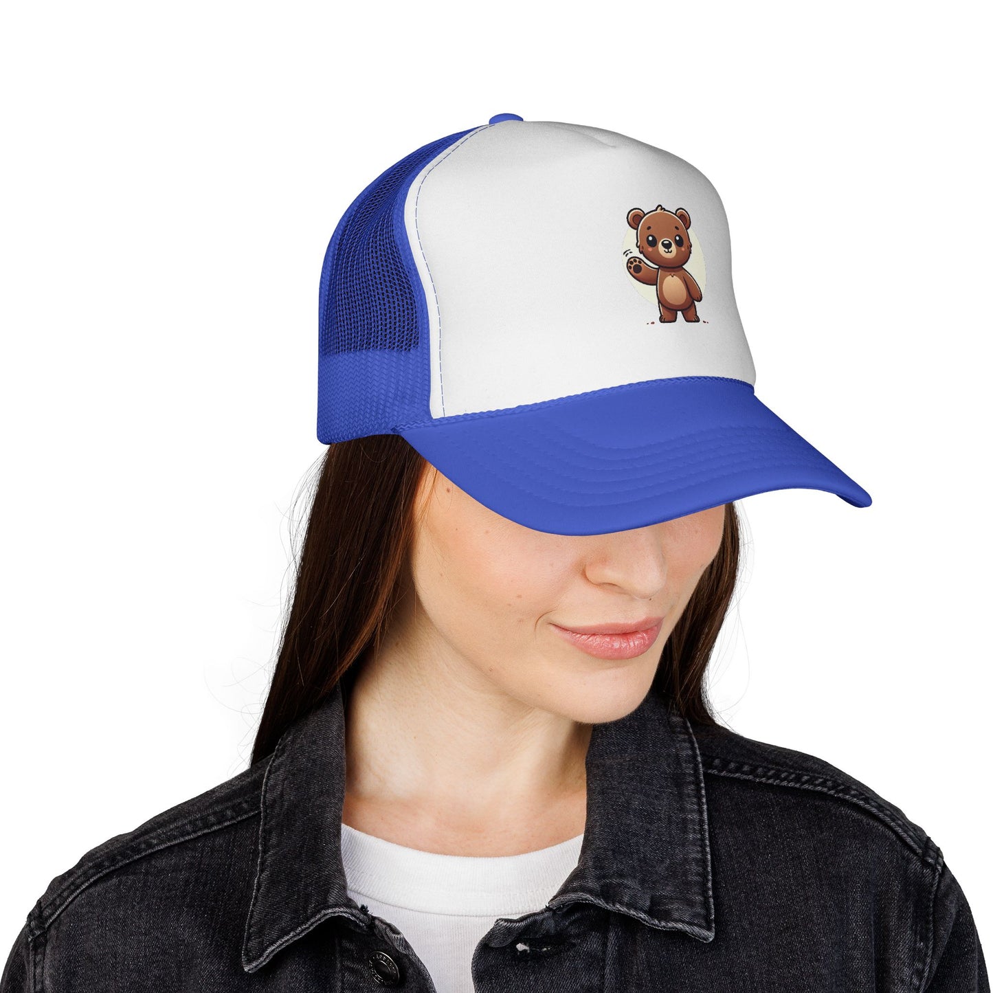 Cute Bear Trucker Cap | Fun Baseball Hat for Kids, Birthday Gift, Outdoor Activities, Farmhouse Decor, Summer Accessory