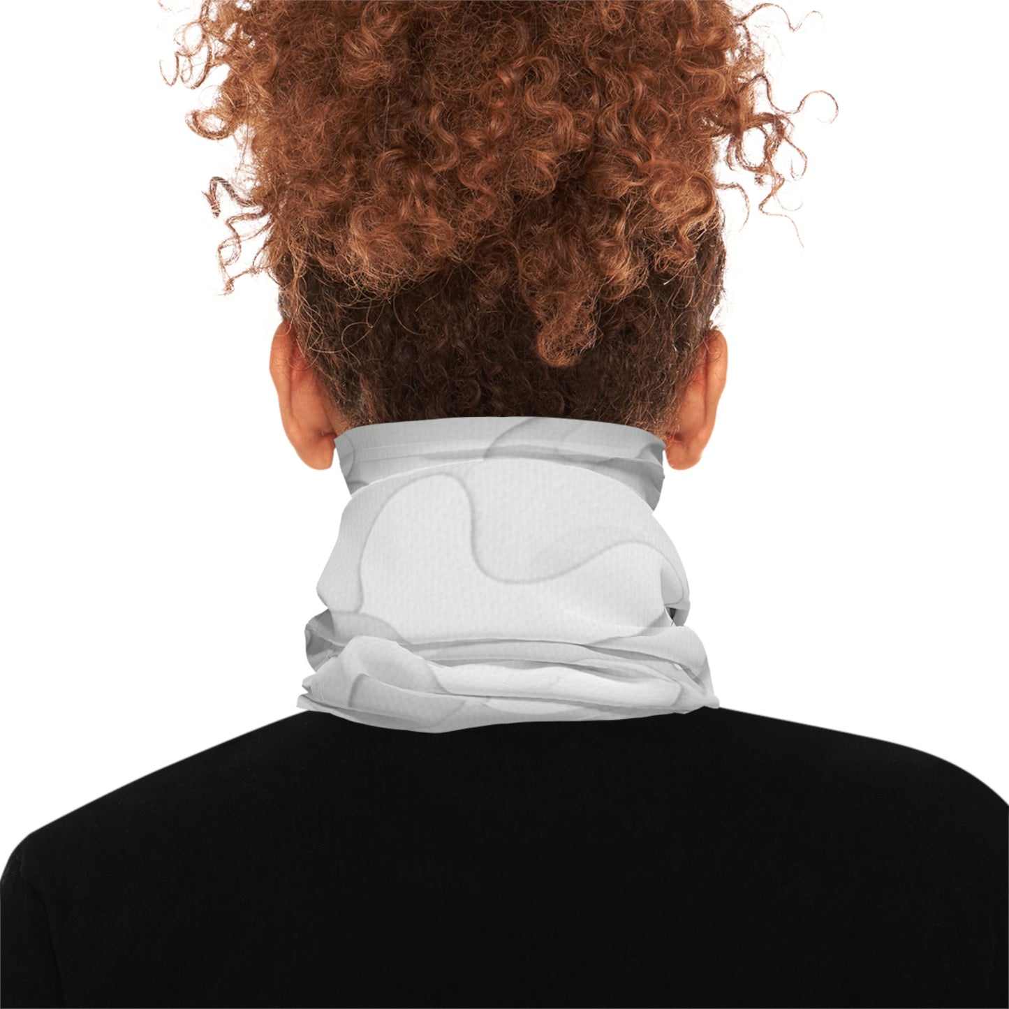 White Camo Neck Gaiter — Lightweight Tactical Face Shield