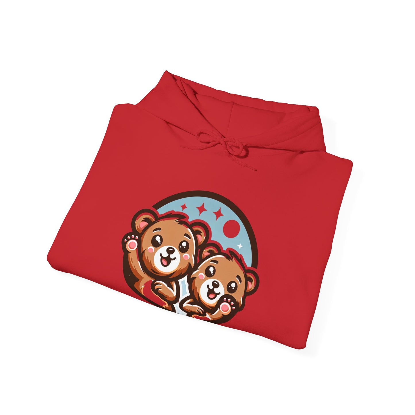 Cute Bear Graphic Hoodie, Cozy Sweatshirt, Animal Lover Gift, Unisex Apparel, Perfect for Casual Wear, Birthday or Holiday Present