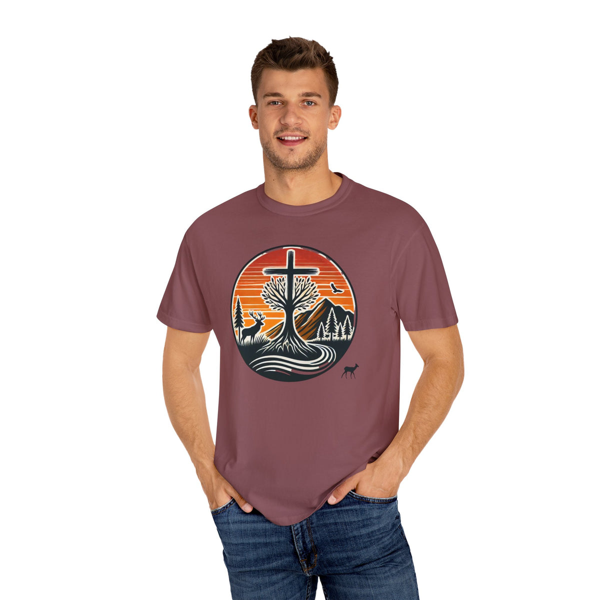 Nature-Inspired Faith T-Shirt | Comfortable Unisex Tee | Perfect for Outdoors, Gifts, Retreats, and Faith Celebrations
