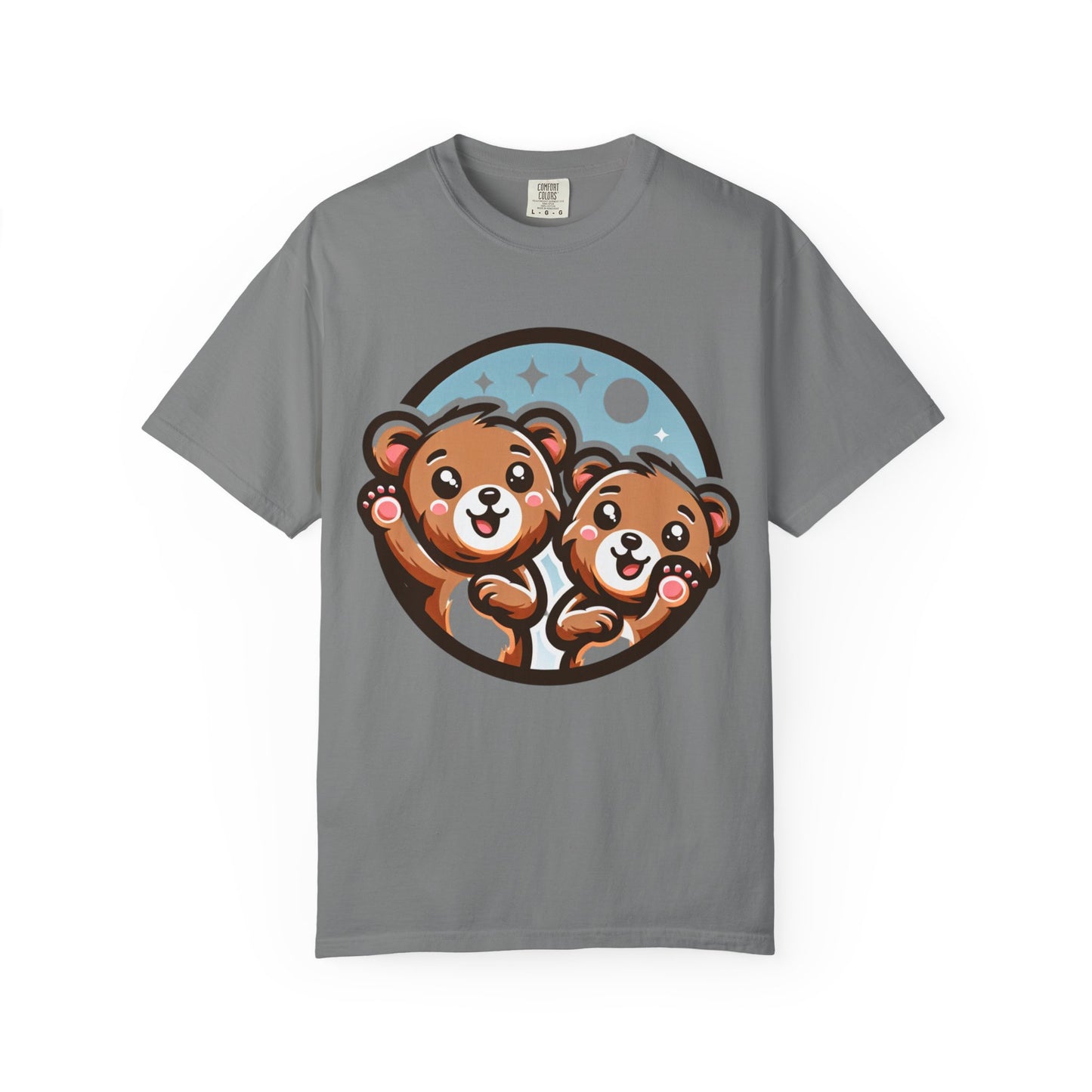 Cute Bear Duo Unisex T-shirt | Cozy Animal Tee, Gift for Kids, Cute T-shirt, Bear Lover Top, Animal Print Shirt