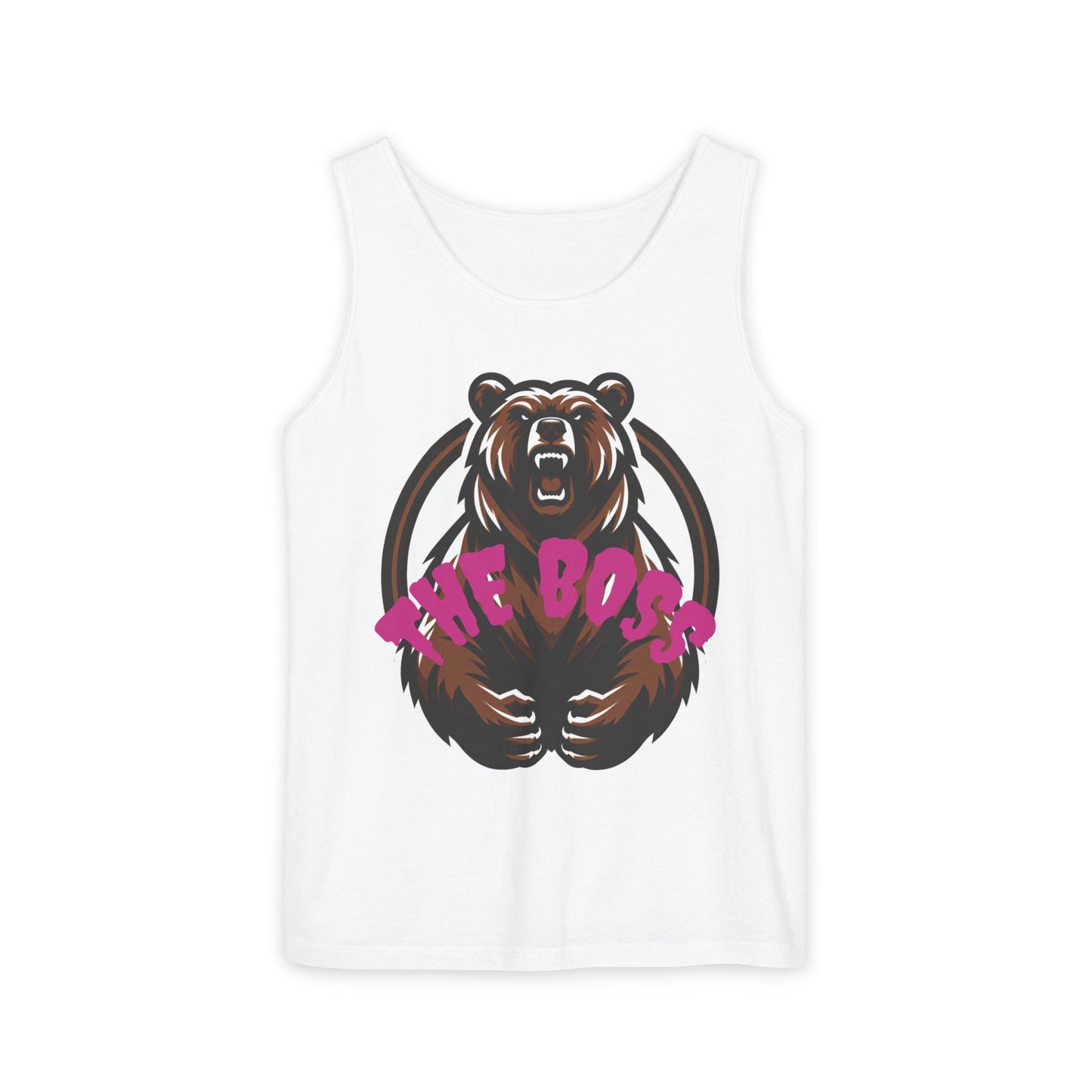 The Boss Bear Unisex Tank Top - Motivational Graphic Tee