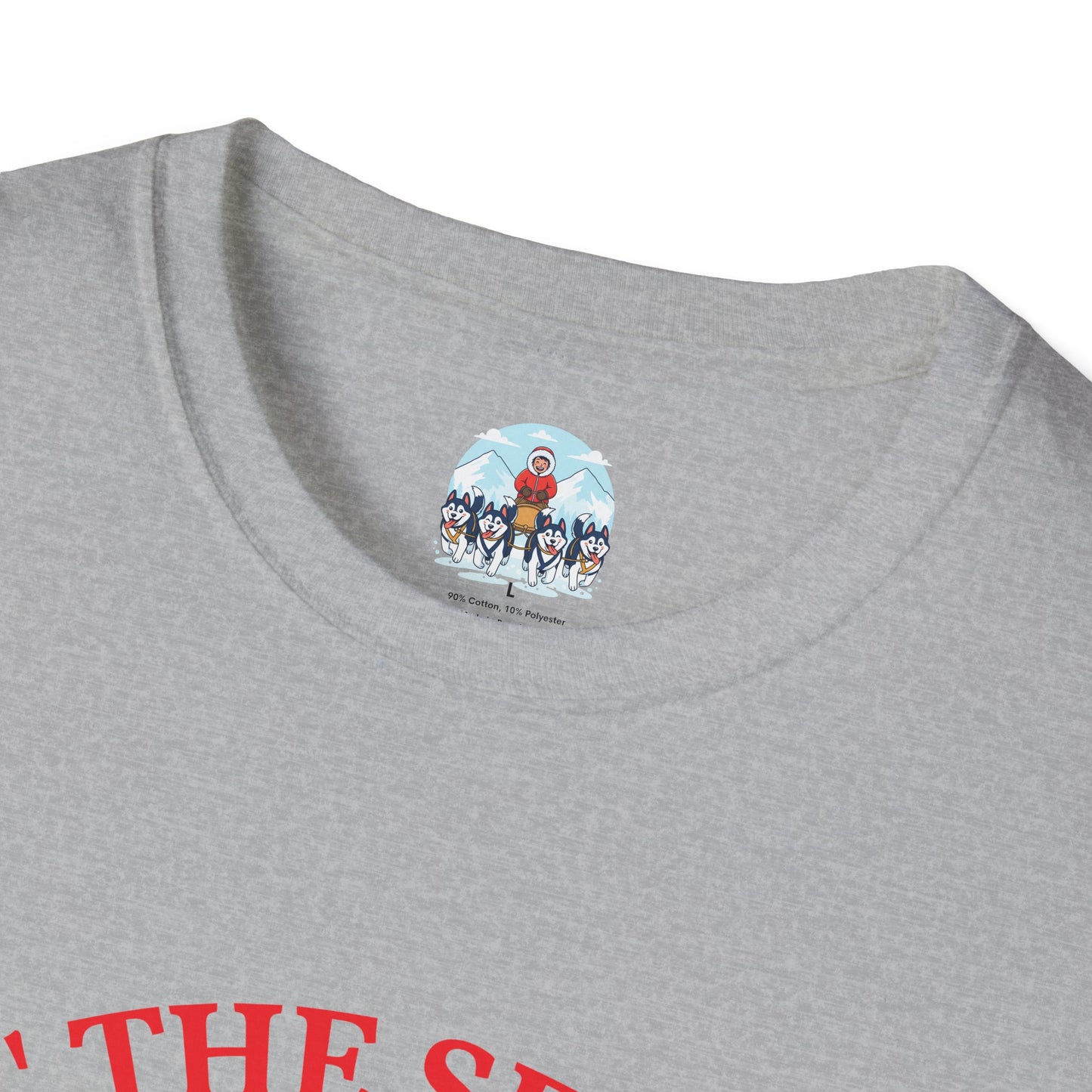 T-Shirt — 'Tis The Season Husky Sled Christmas Tee