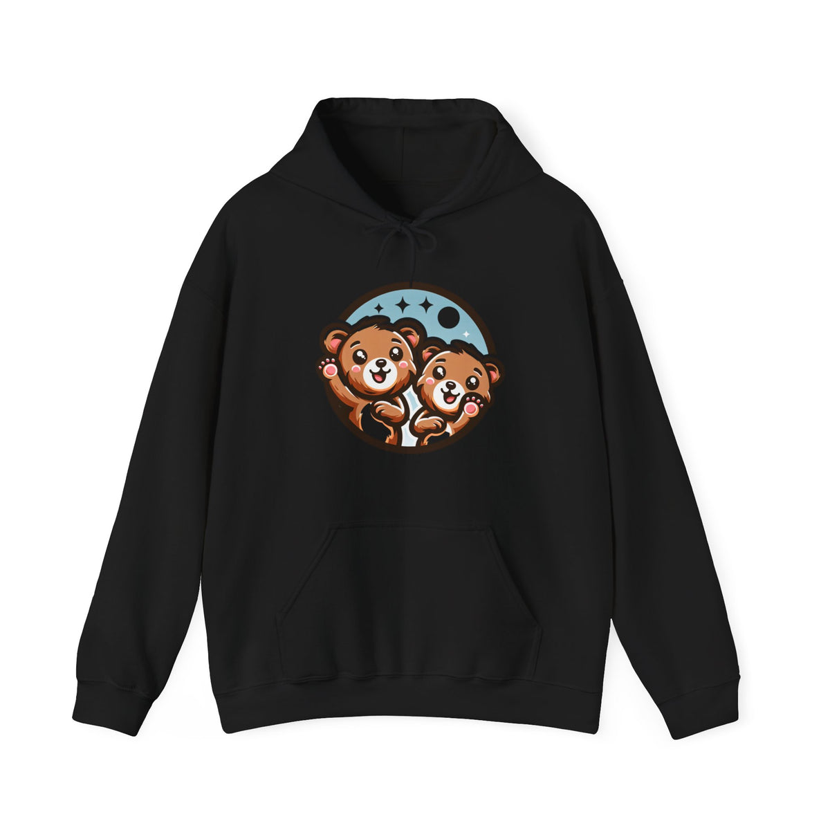 Cute Bear Graphic Hoodie, Cozy Sweatshirt, Animal Lover Gift, Unisex Apparel, Perfect for Casual Wear, Birthday or Holiday Present