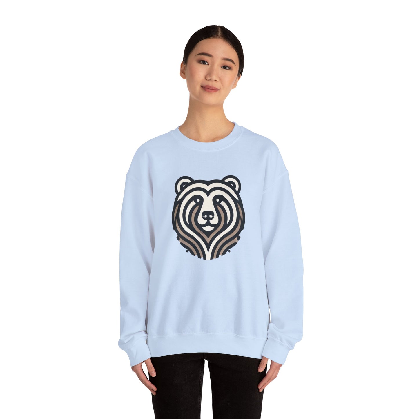 Bear Graphic Crewneck Sweatshirt | Cozy Unisex Pullover for Nature Lovers, Gift for Birthdays, Holidays, and Outdoor Adventures