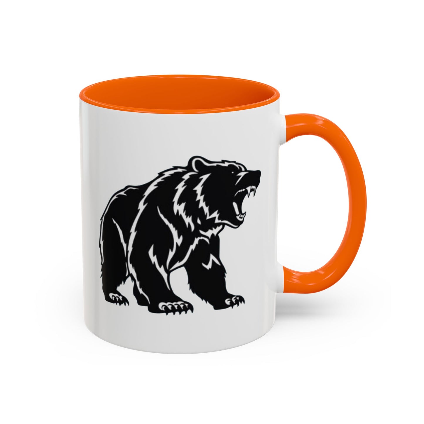 Roaring Bear Accent Coffee Mug - 11oz & 15oz - Perfect Gift for Wildlife Lovers