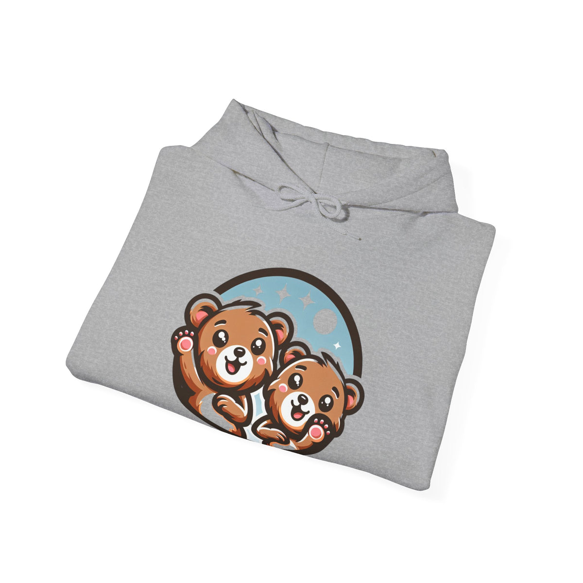 Cute Bear Graphic Hoodie, Cozy Sweatshirt, Animal Lover Gift, Unisex Apparel, Perfect for Casual Wear, Birthday or Holiday Present