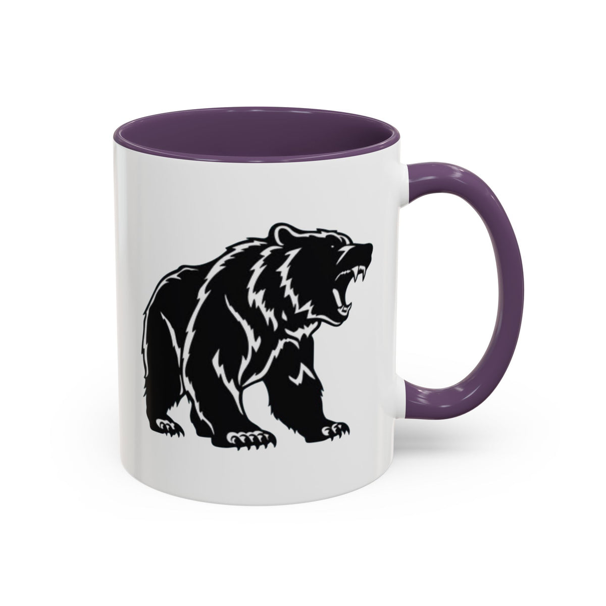 Roaring Bear Accent Coffee Mug - 11oz & 15oz - Perfect Gift for Wildlife Lovers