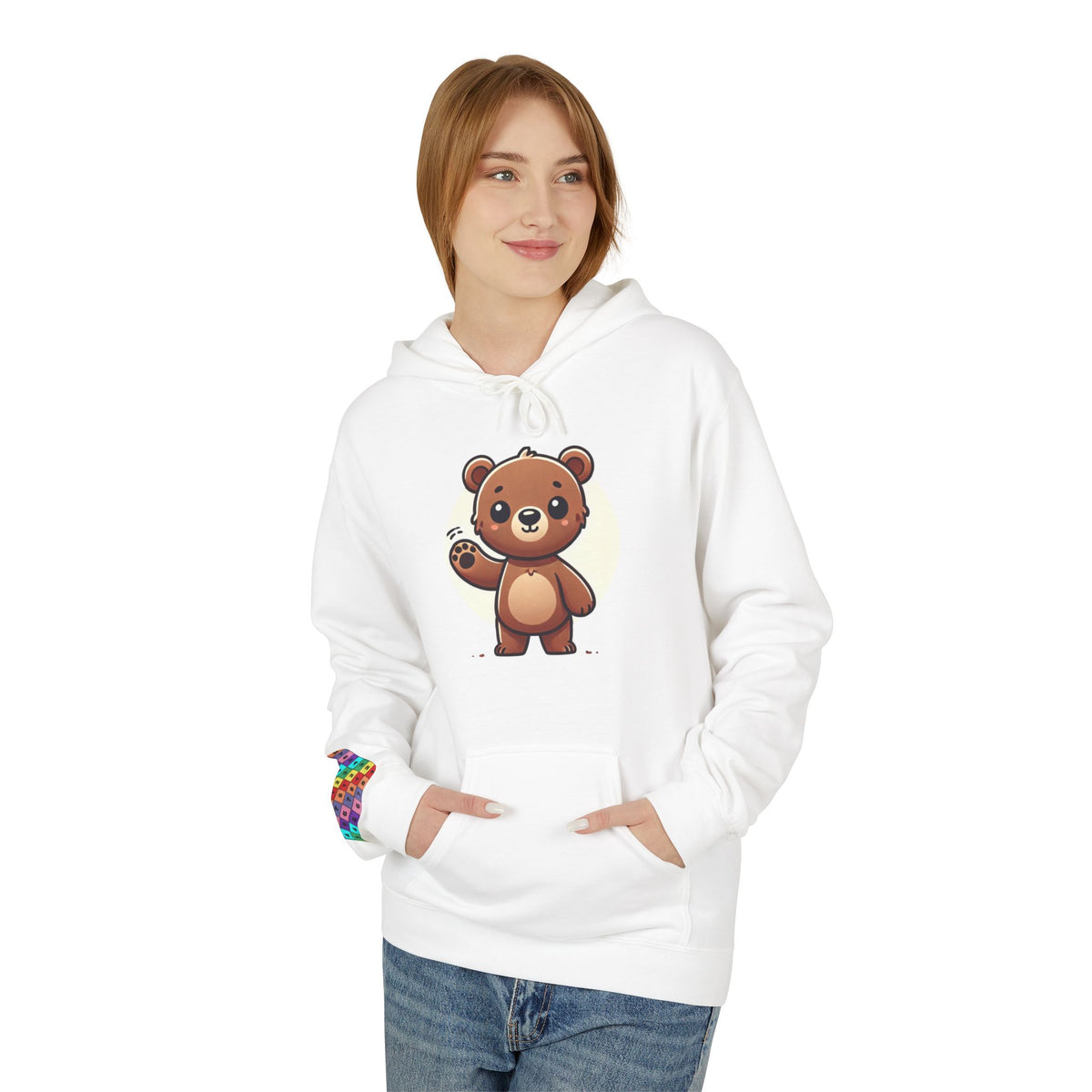 Cute Bear Graphic Hoodie, Cozy Animal Sweatshirt for Kids and Adults, Perfect Gift for Animal Lovers, Birthday, Holidays