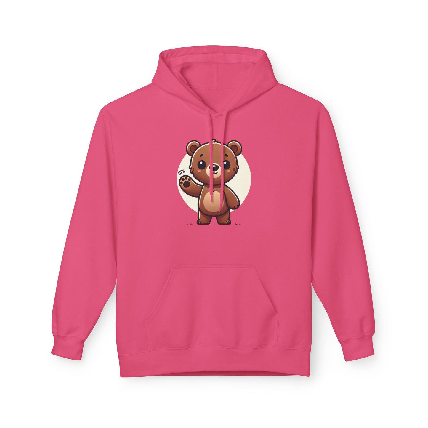 Cute Bear Graphic Hoodie, Cozy Animal Sweatshirt for Kids and Adults, Perfect Gift for Animal Lovers, Birthday, Holidays