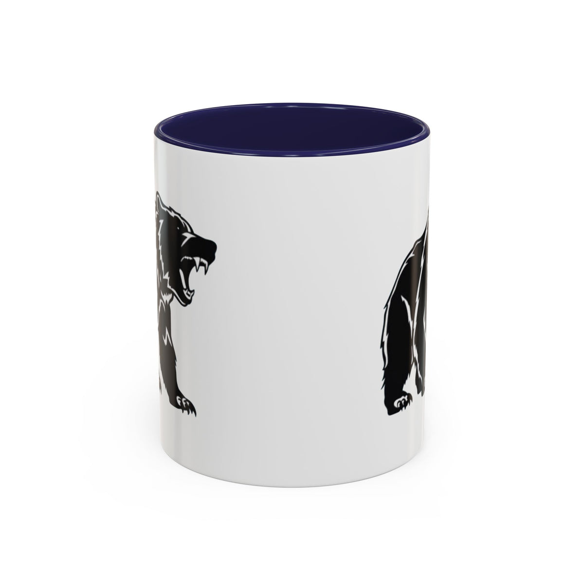 Roaring Bear Accent Coffee Mug - 11oz & 15oz - Perfect Gift for Wildlife Lovers