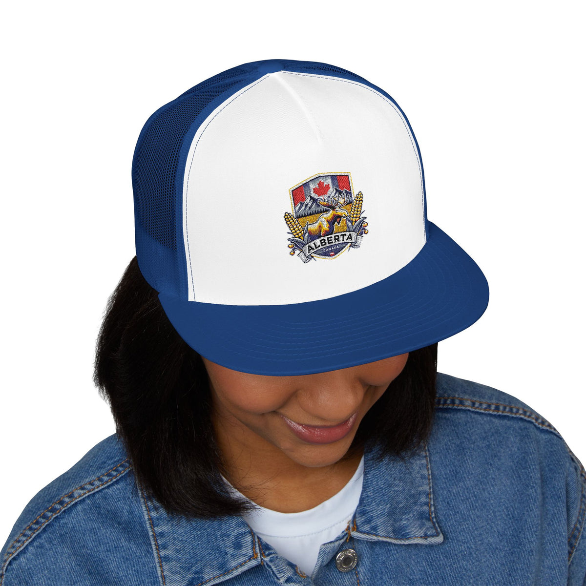 Embroidered 5 Panel Trucker Cap - Stylish, Casual Hat for Outdoor Adventures, Festivals, and Everyday Wear, Gift for Him or Her
