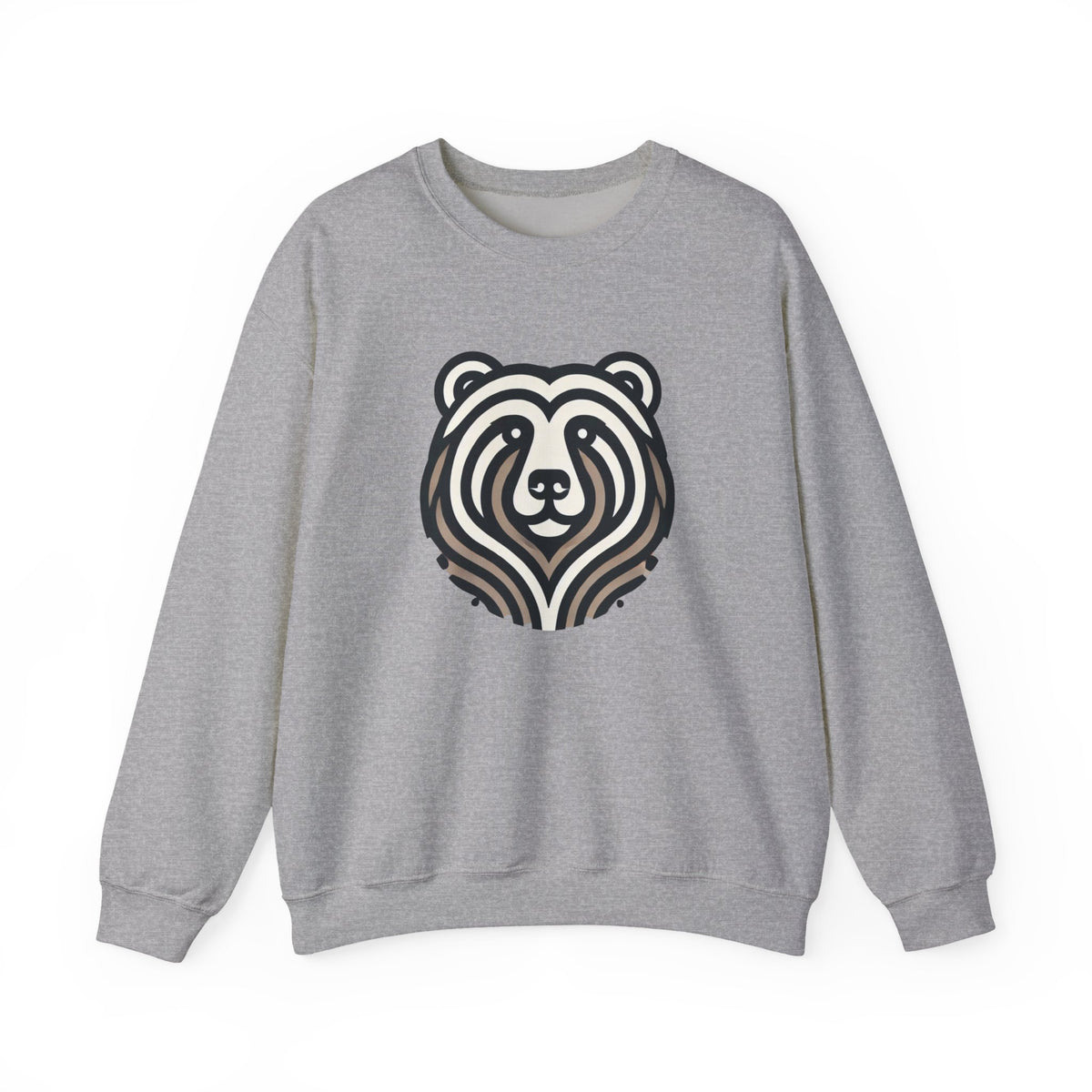 Bear Graphic Crewneck Sweatshirt | Cozy Unisex Pullover for Nature Lovers, Gift for Birthdays, Holidays, and Outdoor Adventures