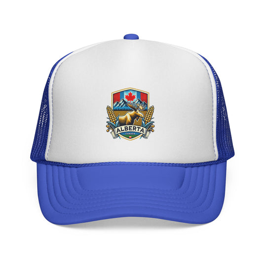 Alberta Trucker Cap | Vintage Style Snapback, Outdoorsy Gifts, Summer Essentials, Canadian Heritage, Road Trip Accessory