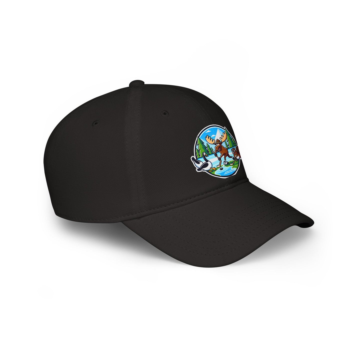 Nature-Inspired Moose Low Profile Baseball Cap