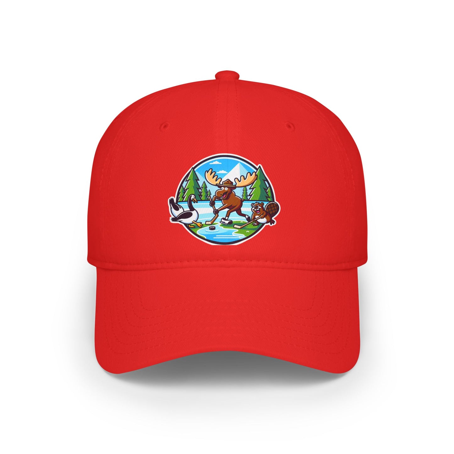 Nature-Inspired Moose Low Profile Baseball Cap