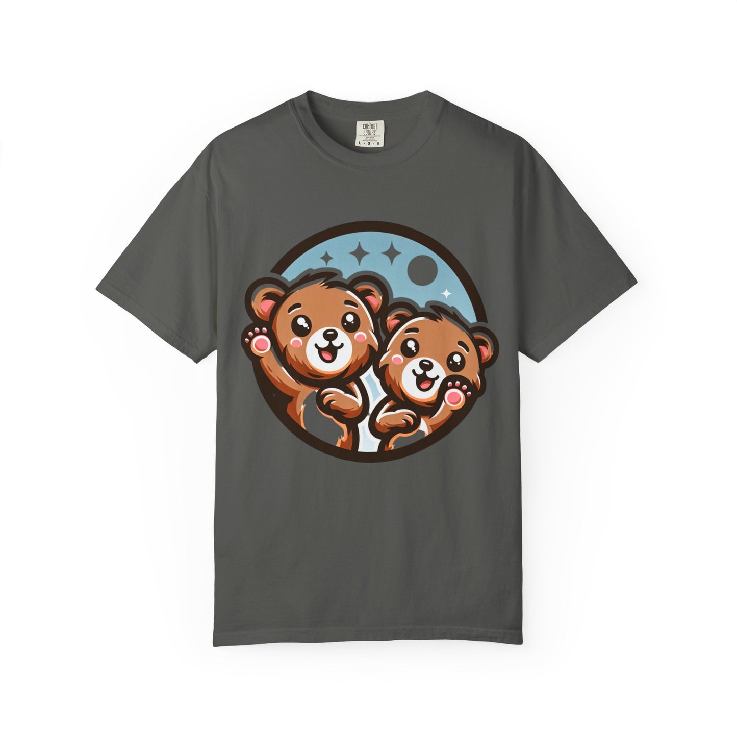 Cute Bear Duo Unisex T-shirt | Cozy Animal Tee, Gift for Kids, Cute T-shirt, Bear Lover Top, Animal Print Shirt