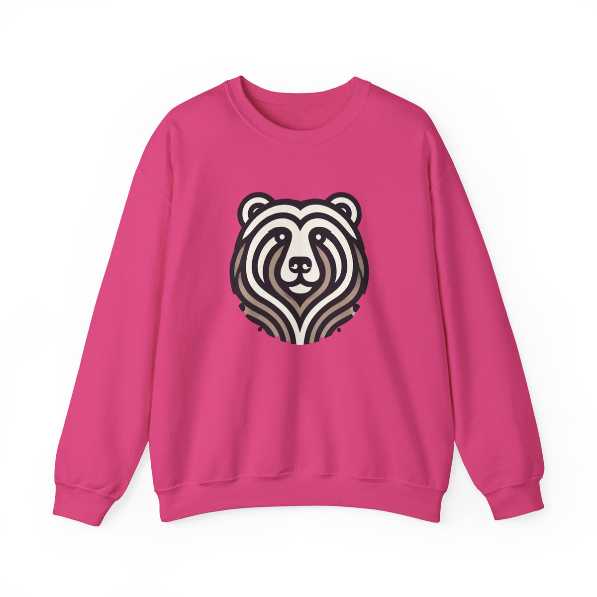 Bear Graphic Crewneck Sweatshirt | Cozy Unisex Pullover for Nature Lovers, Gift for Birthdays, Holidays, and Outdoor Adventures