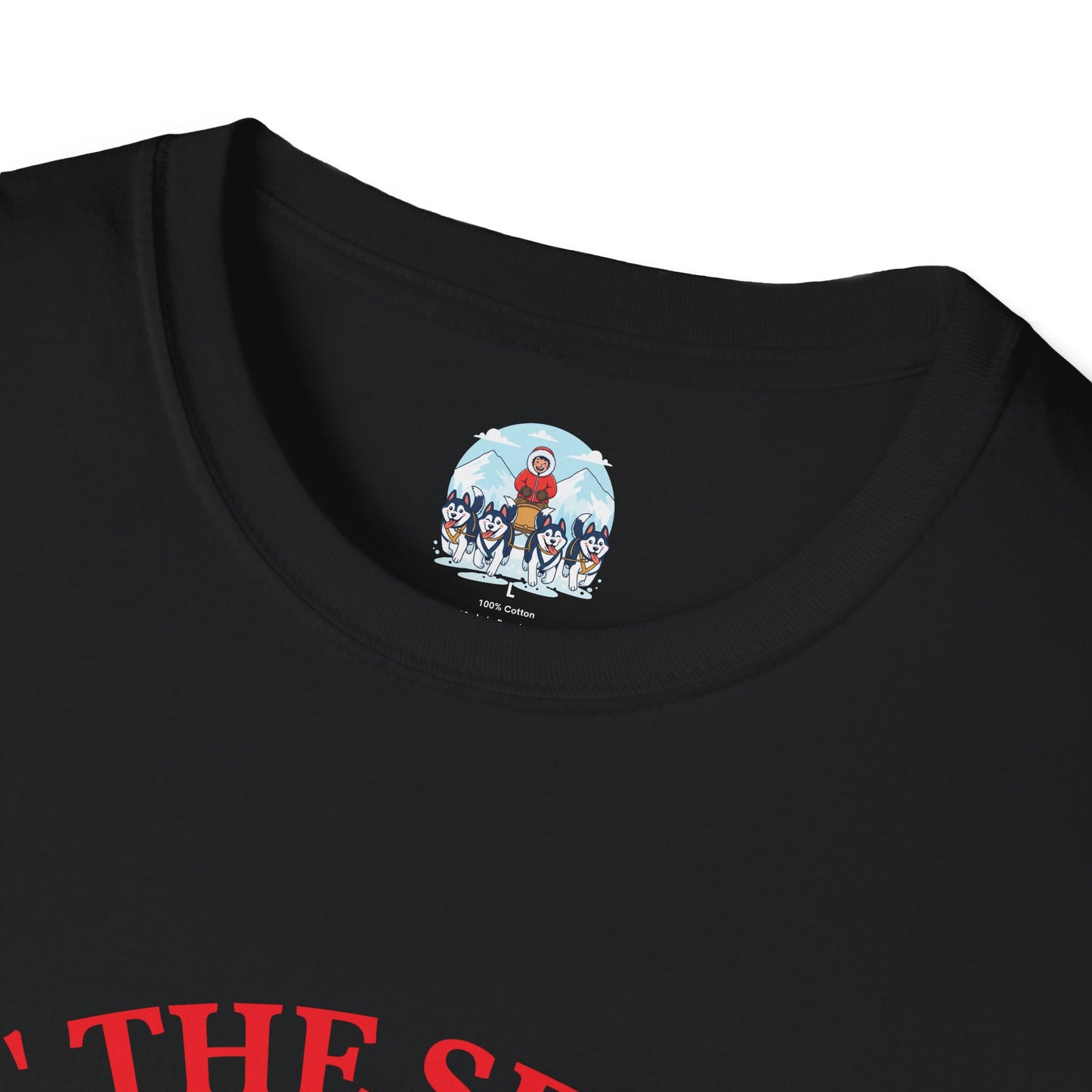 T-Shirt — 'Tis The Season Husky Sled Christmas Tee