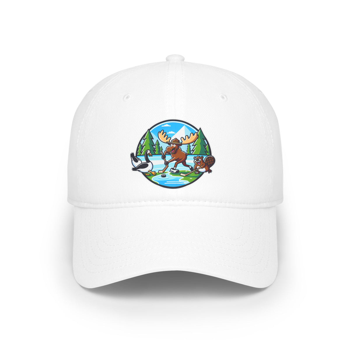 Nature-Inspired Moose Low Profile Baseball Cap