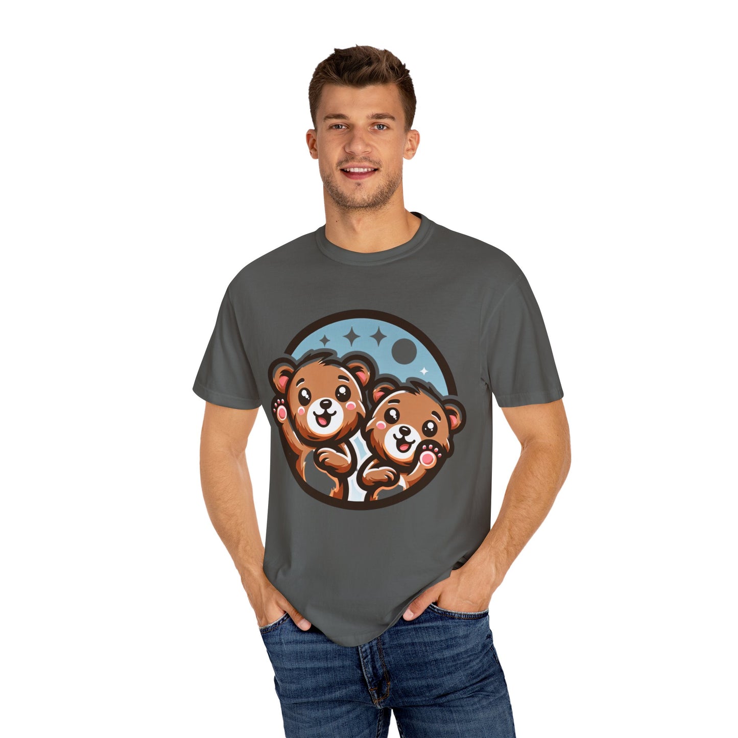 Cute Bear Duo Unisex T-shirt | Cozy Animal Tee, Gift for Kids, Cute T-shirt, Bear Lover Top, Animal Print Shirt