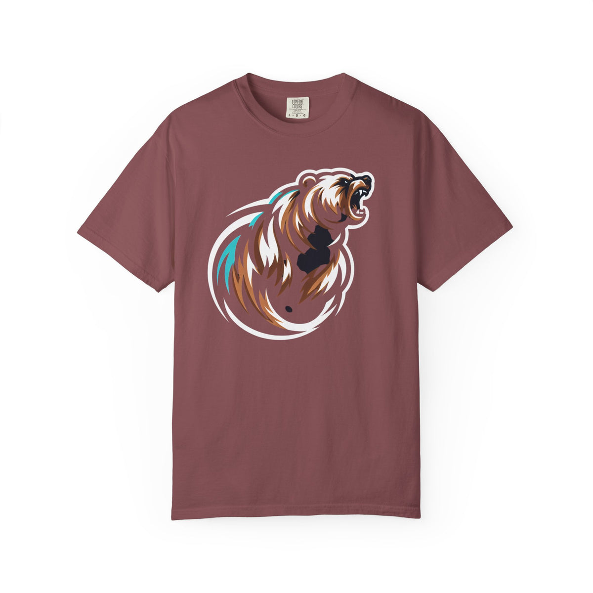 Garment-Dyed T-Shirt with Bear Design - Casual Wear, Gift for Nature Lovers, Unique Graphic Tee, Outdoor Adventure Shirt, Eco-Friendly [...]