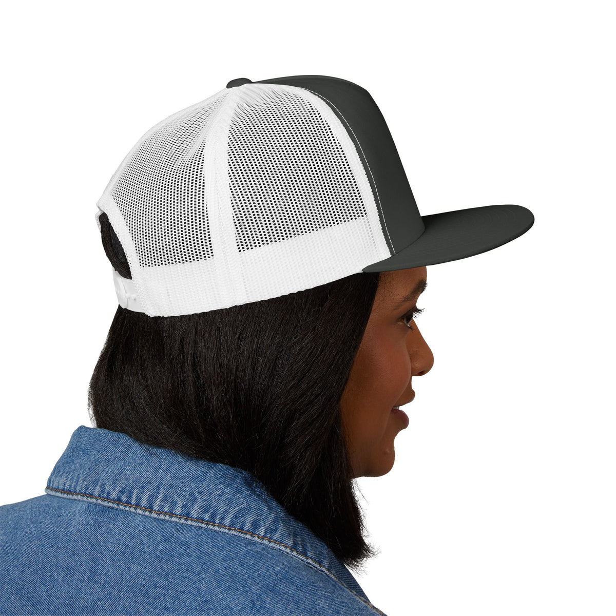 Embroidered 5 Panel Trucker Cap - Stylish, Casual Hat for Outdoor Adventures, Festivals, and Everyday Wear, Gift for Him or Her