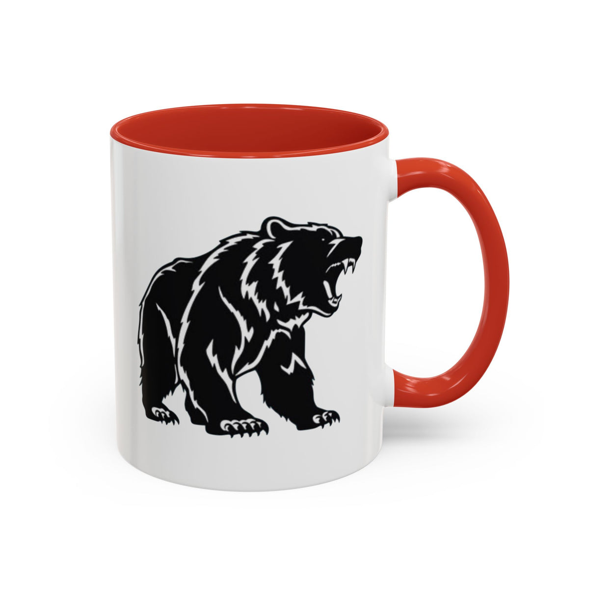 Roaring Bear Accent Coffee Mug - 11oz & 15oz - Perfect Gift for Wildlife Lovers