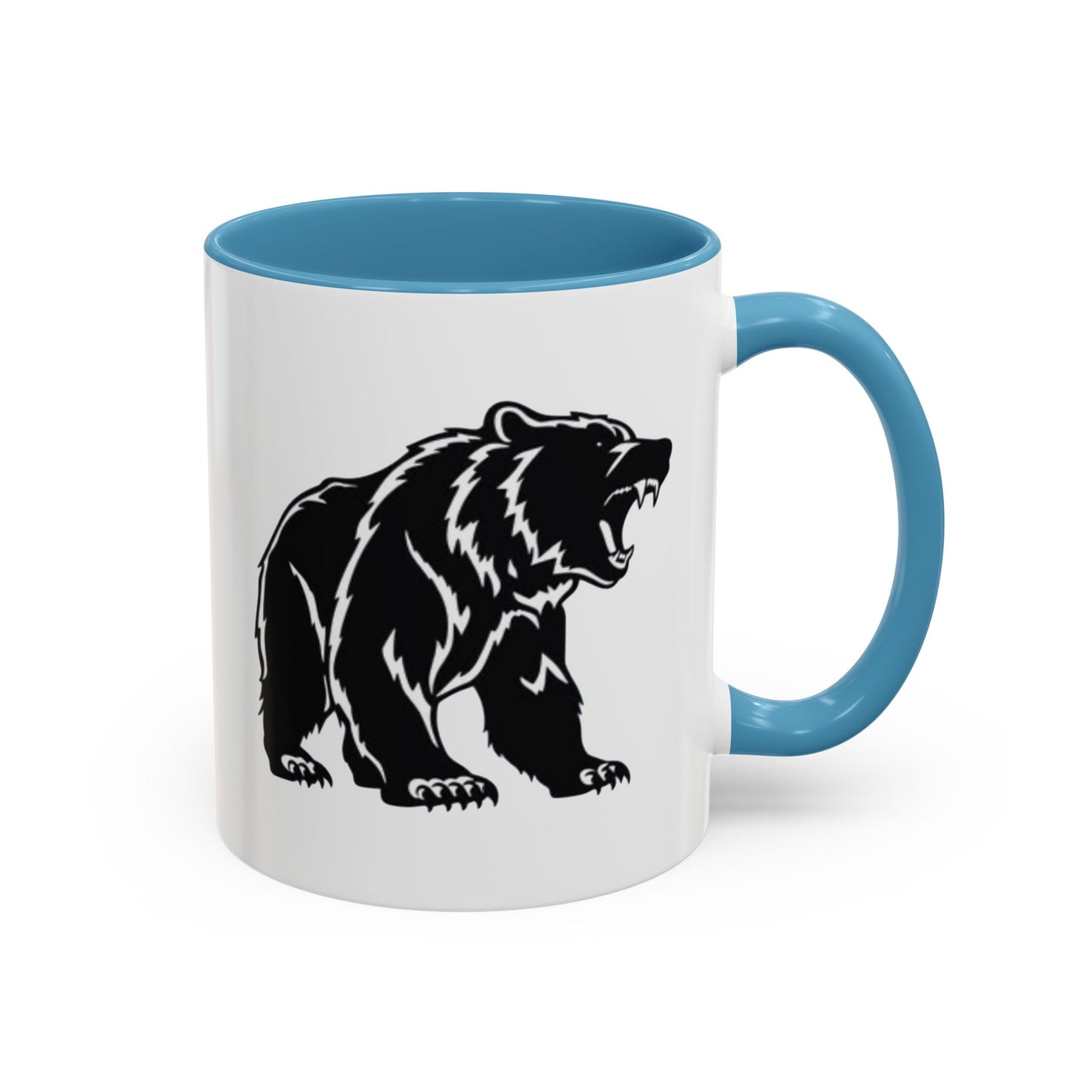 Roaring Bear Accent Coffee Mug - 11oz & 15oz - Perfect Gift for Wildlife Lovers