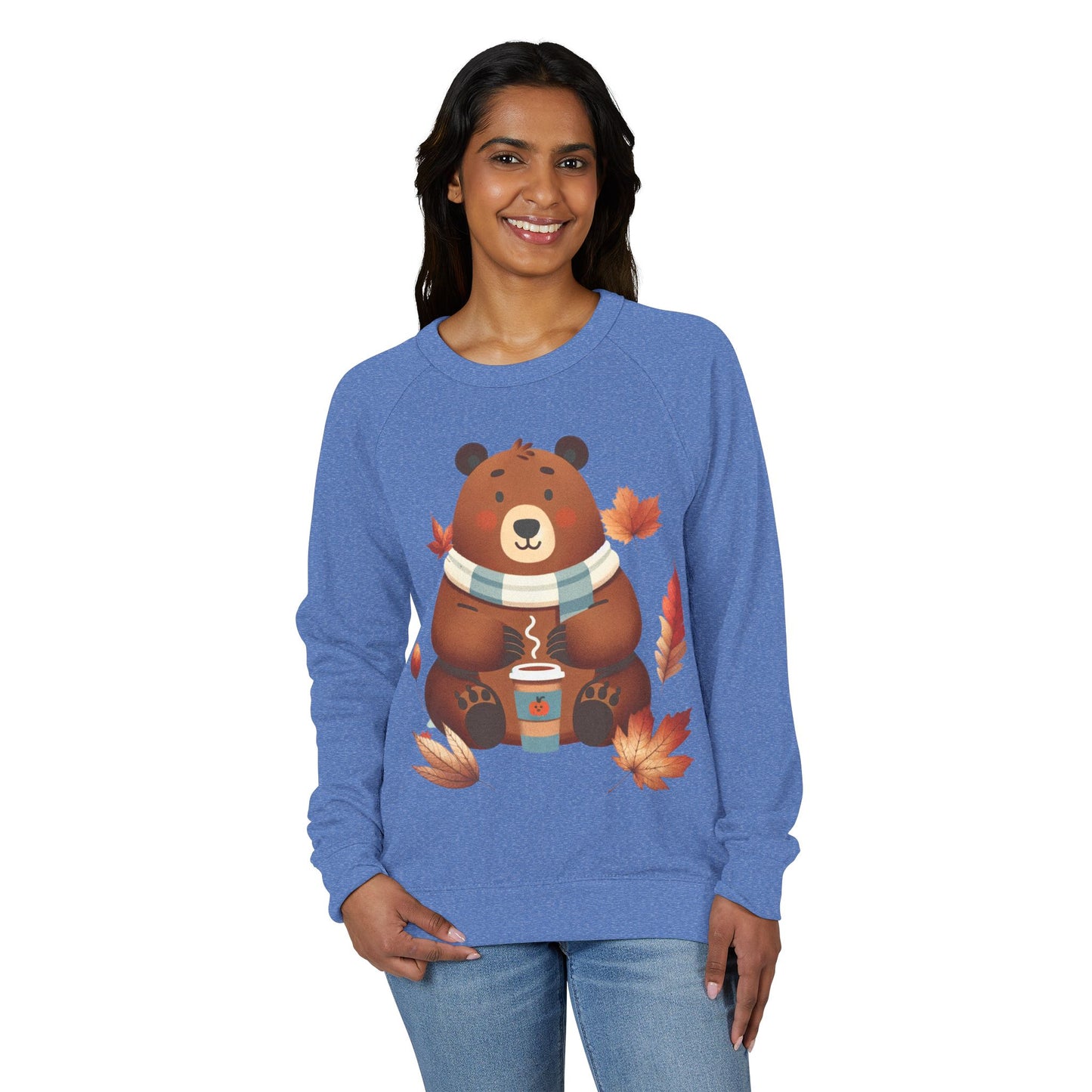 Cozy Bear Crewneck Sweatshirt, Cute Fall Apparel, Unisex Casual Wear, Gift for Animal Lovers, Autumn Outfit