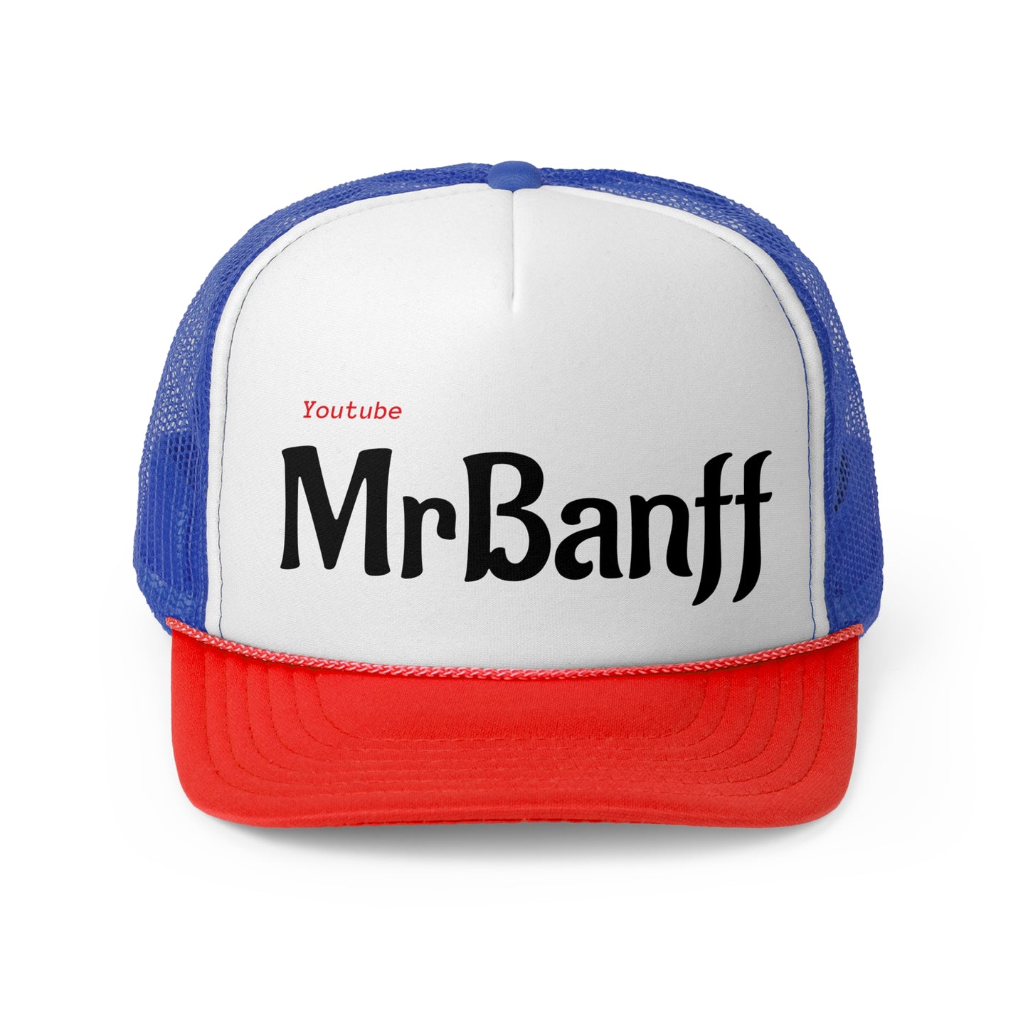 MrBanff YouTube Trucker Cap - Stylish & Fun Headwear for Content Creators