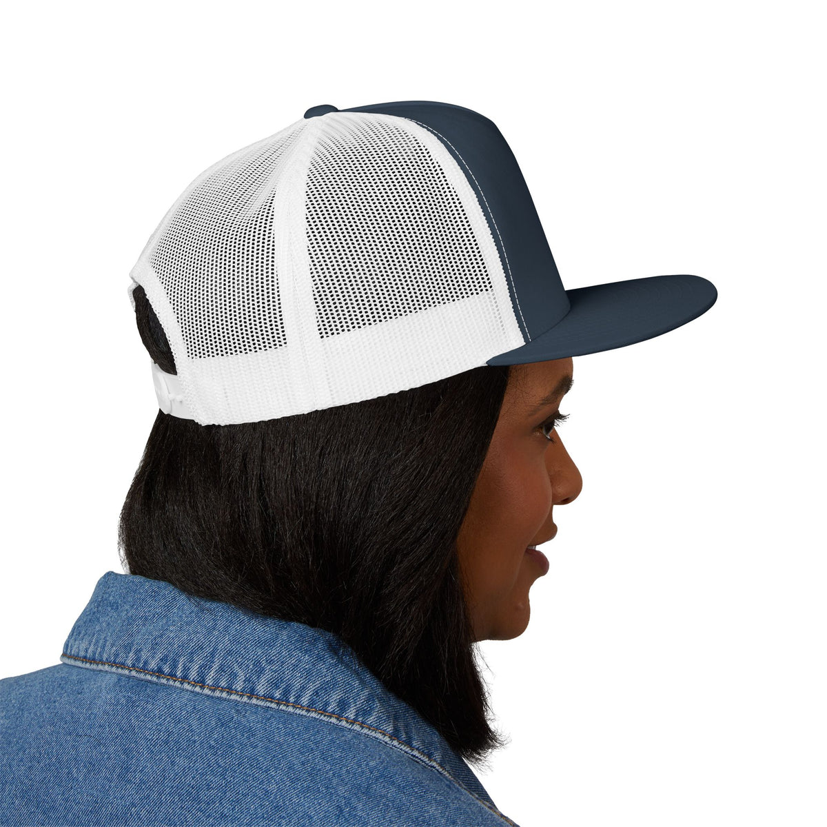 Embroidered 5 Panel Trucker Cap - Stylish, Casual Hat for Outdoor Adventures, Festivals, and Everyday Wear, Gift for Him or Her