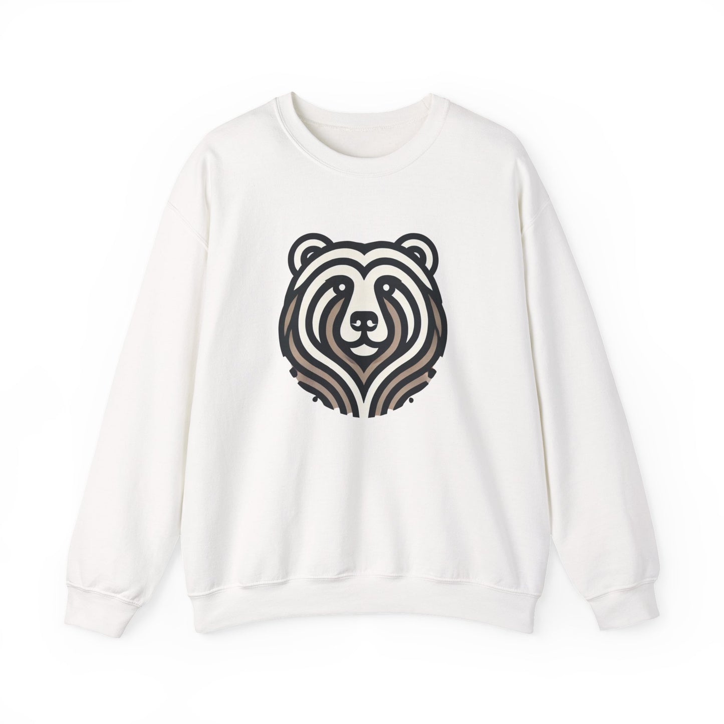 Bear Graphic Crewneck Sweatshirt | Cozy Unisex Pullover for Nature Lovers, Gift for Birthdays, Holidays, and Outdoor Adventures