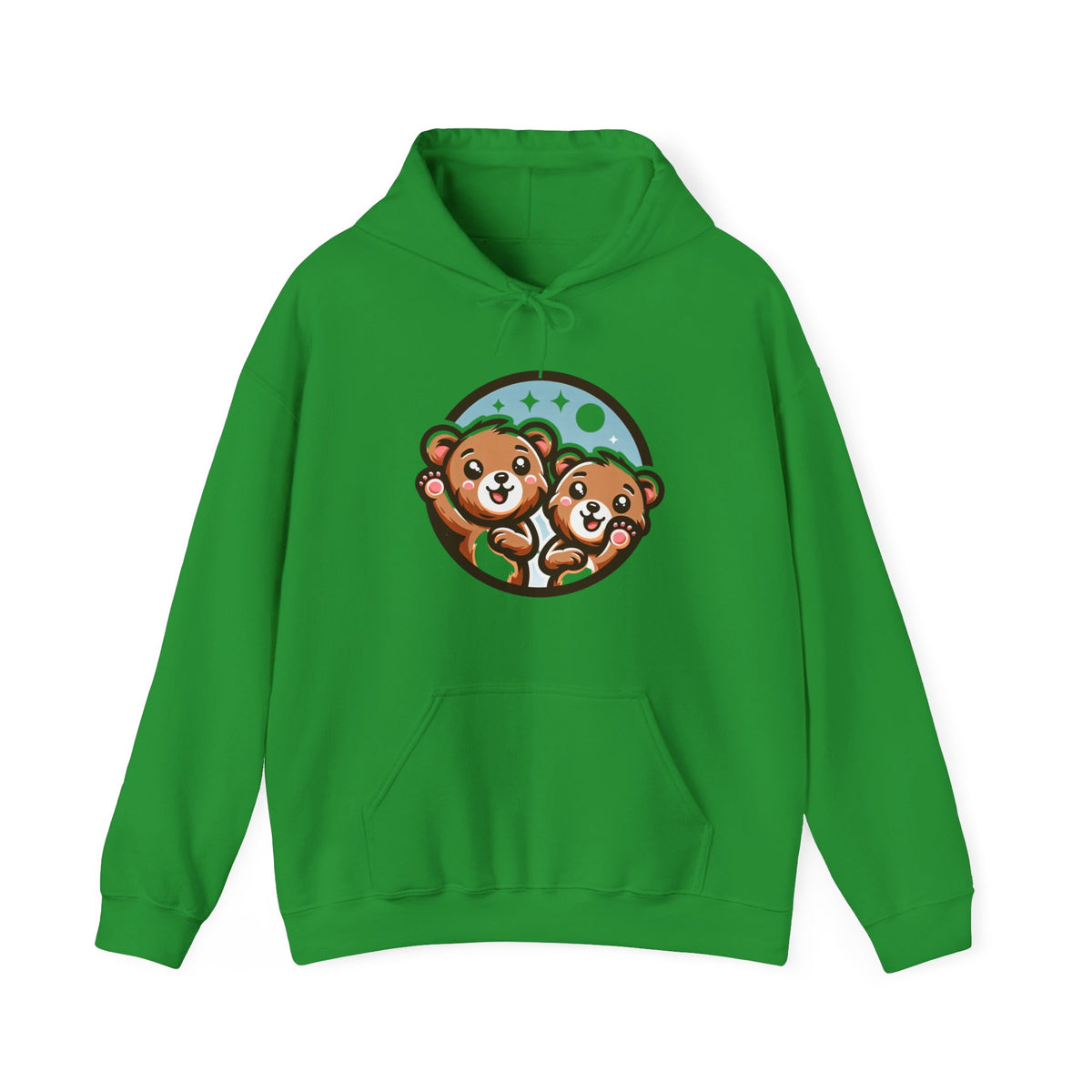 Cute Bear Graphic Hoodie, Cozy Sweatshirt, Animal Lover Gift, Unisex Apparel, Perfect for Casual Wear, Birthday or Holiday Present