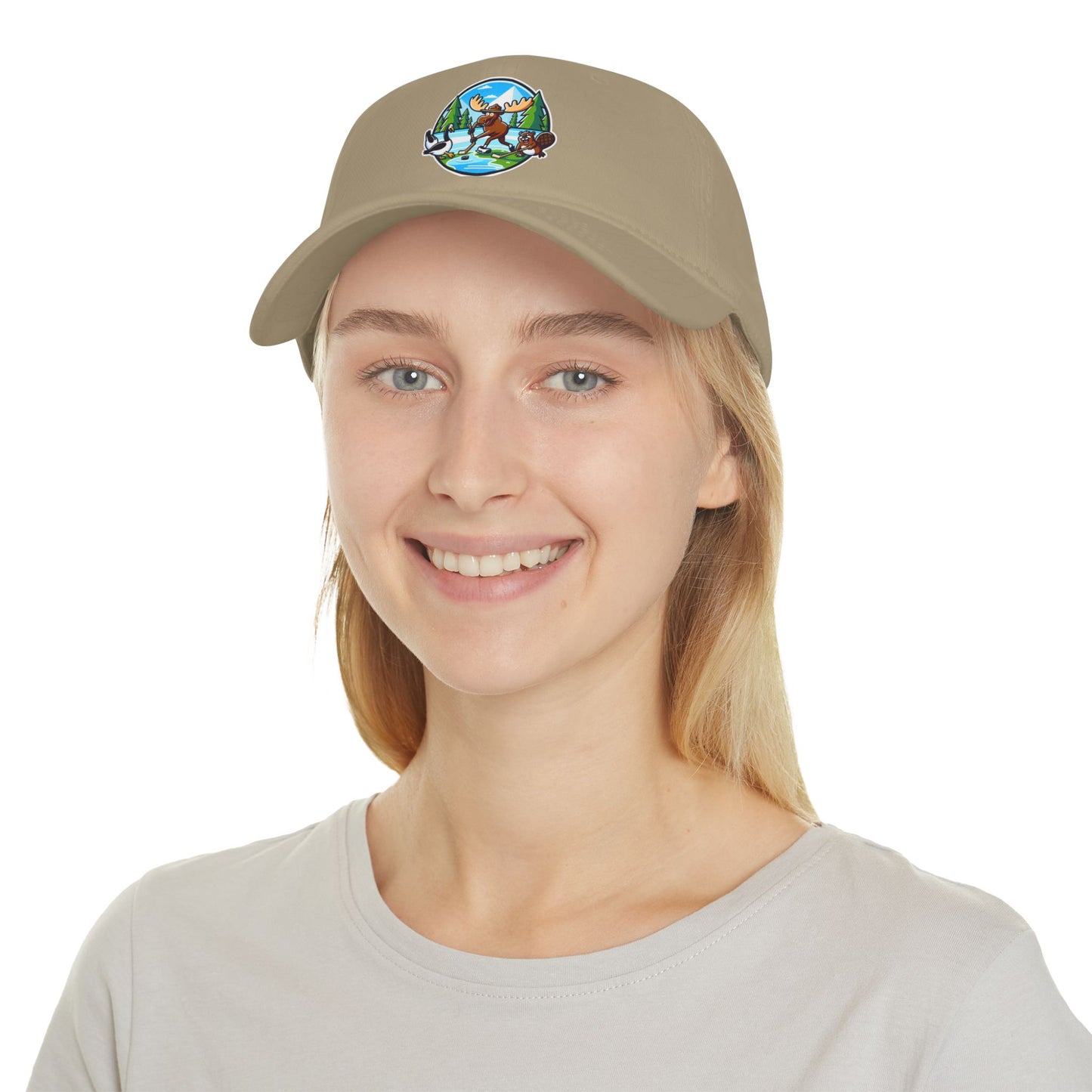 Nature-Inspired Moose Low Profile Baseball Cap