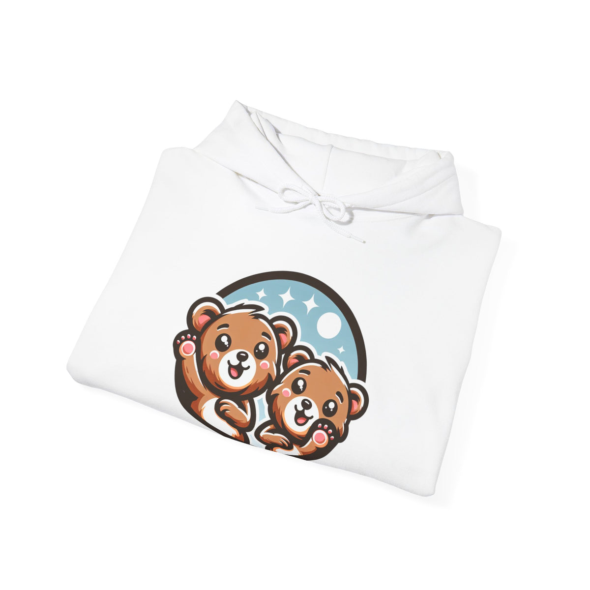 Cute Bear Graphic Hoodie, Cozy Sweatshirt, Animal Lover Gift, Unisex Apparel, Perfect for Casual Wear, Birthday or Holiday Present