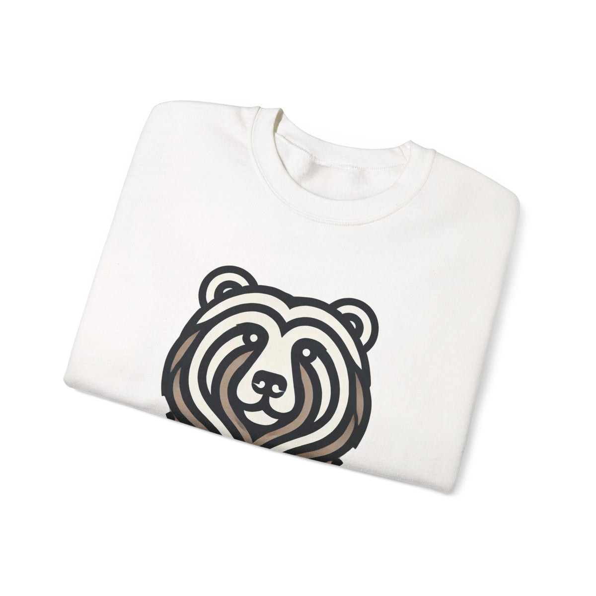 Bear Graphic Crewneck Sweatshirt | Cozy Unisex Pullover for Nature Lovers, Gift for Birthdays, Holidays, and Outdoor Adventures
