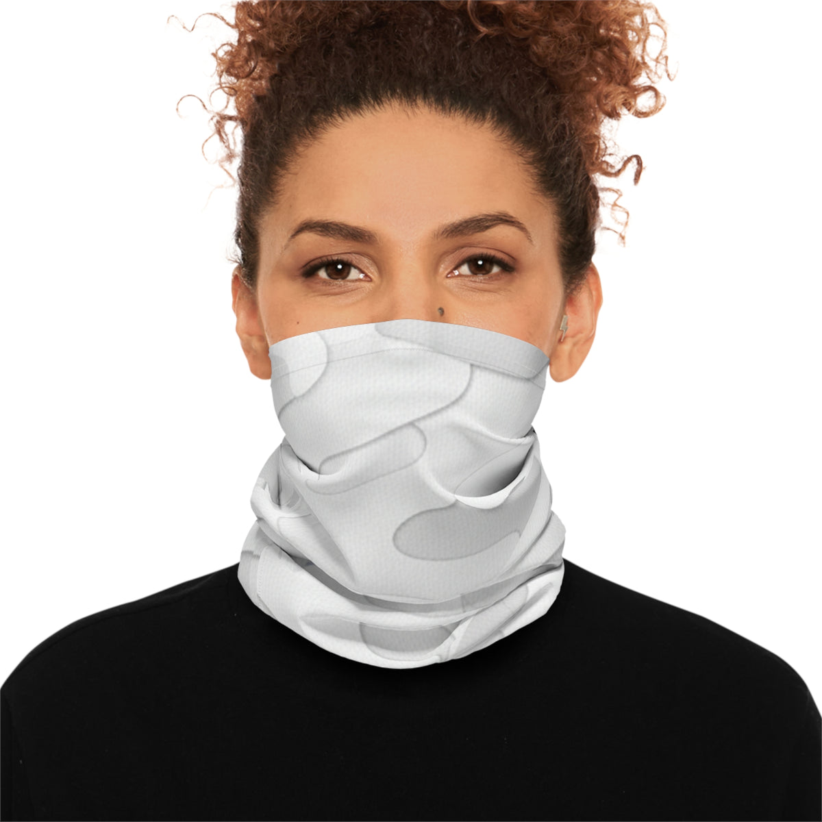 White Camo Neck Gaiter — Lightweight Tactical Face Shield