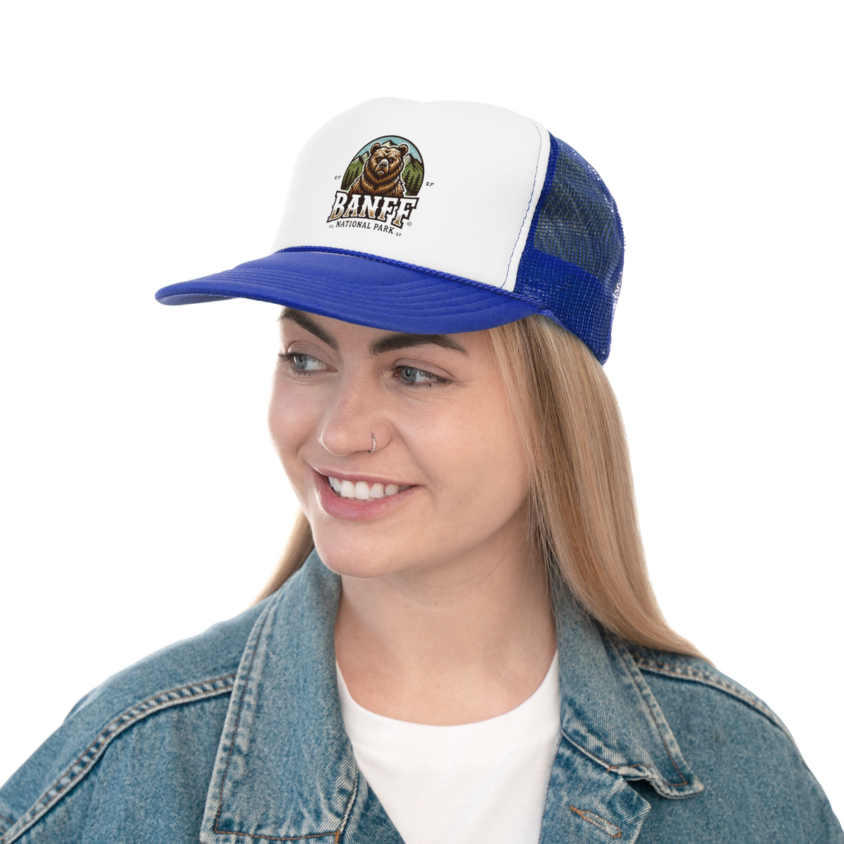Banff National Park Bear Trucker Cap | Outdoor Adventure Hat