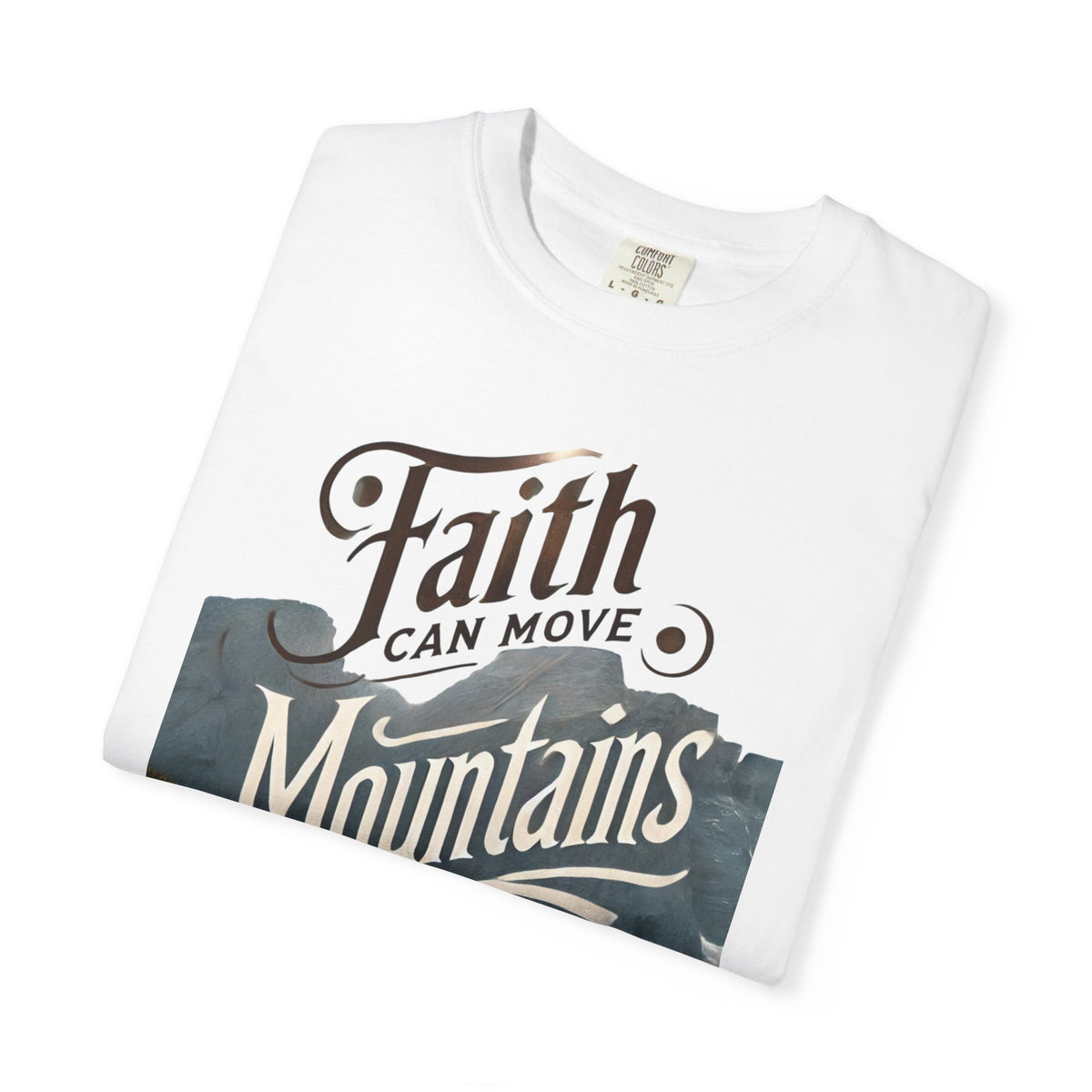 Faith-Inspired Unisex T-Shirt, Casual Tee, Inspirational Gift, Mountain Lovers, Relaxed Fit Wear, Everyday Comfort Shirt