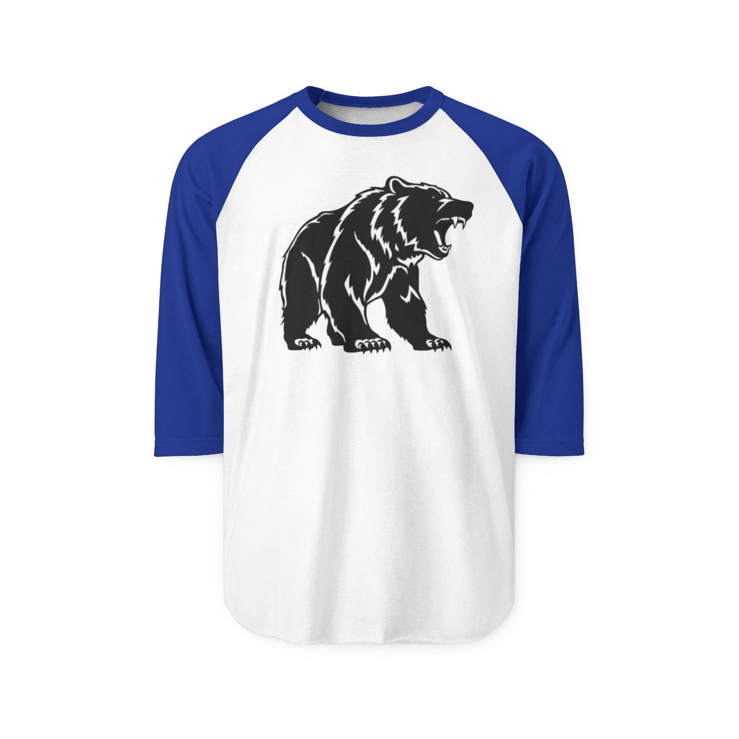 Bold Bear Graphic Raglan Shirt, Cute Animal Shirt, Nature Lover Tee, Casual Gift, Outdoor Adventure Wear