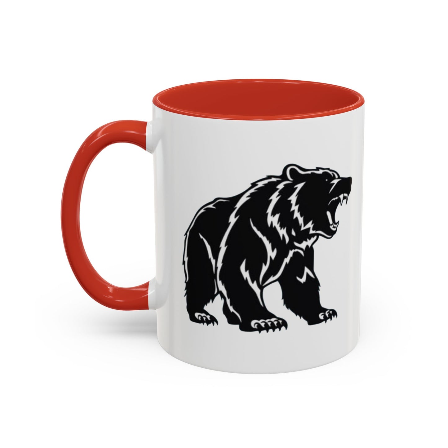 Roaring Bear Accent Coffee Mug - 11oz & 15oz - Perfect Gift for Wildlife Lovers
