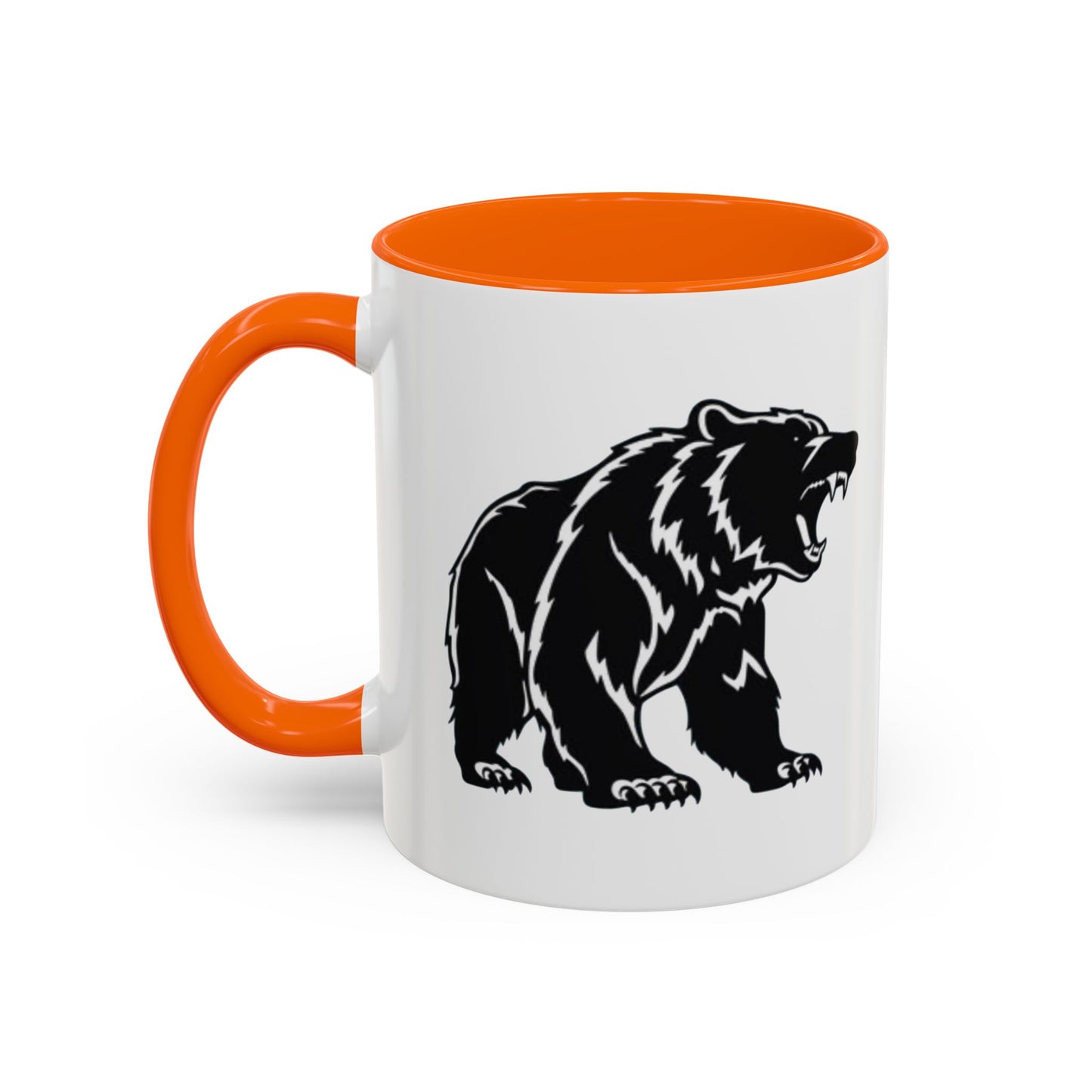 Roaring Bear Accent Coffee Mug - 11oz & 15oz - Perfect Gift for Wildlife Lovers