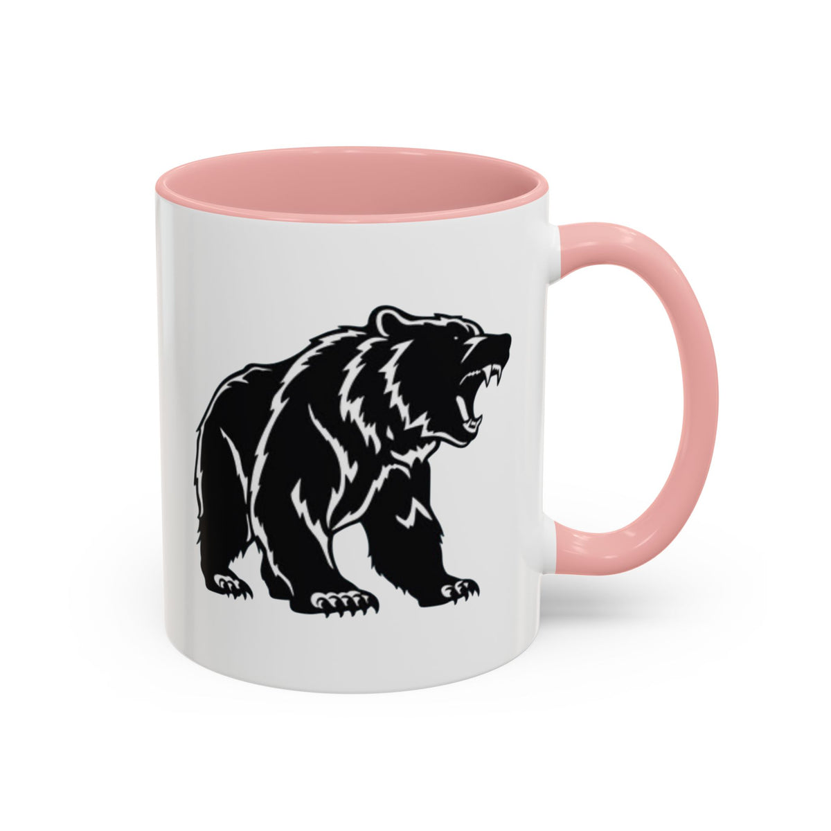 Roaring Bear Accent Coffee Mug - 11oz & 15oz - Perfect Gift for Wildlife Lovers