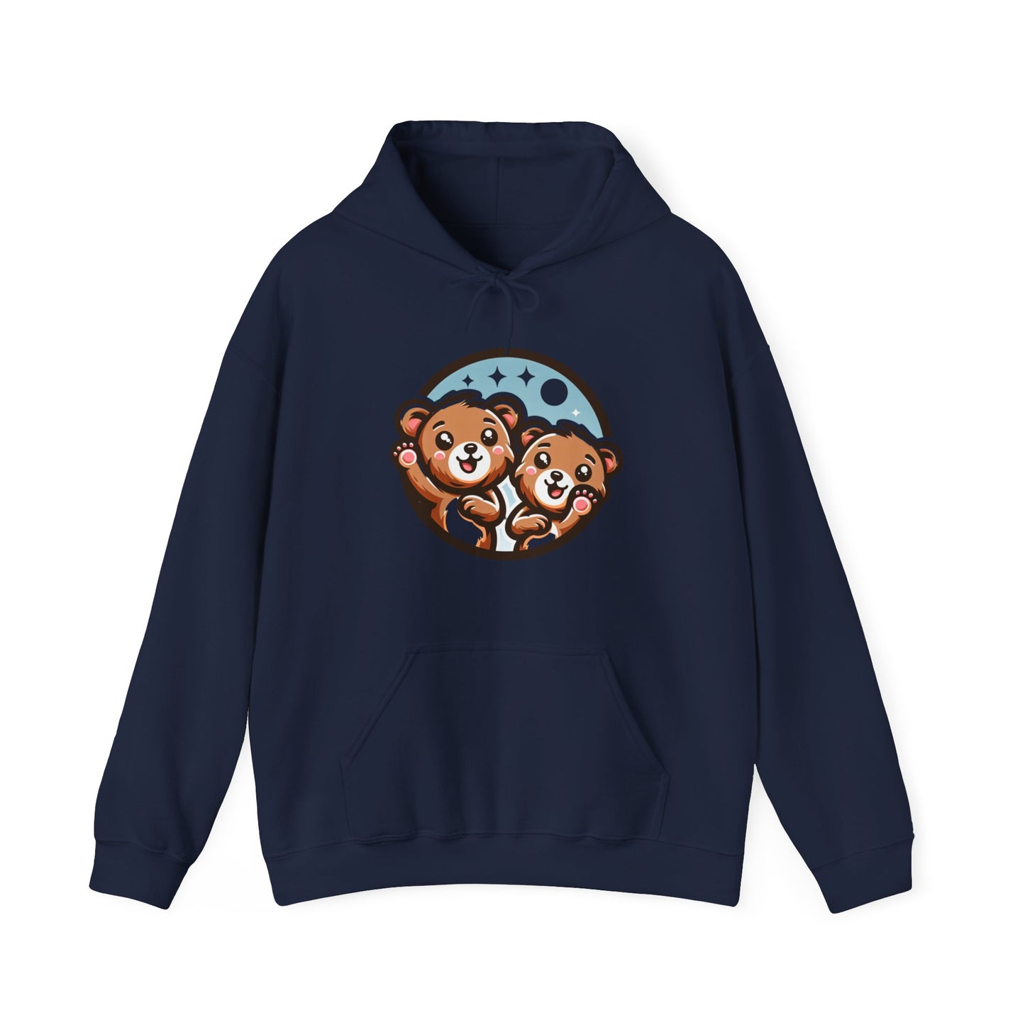 Cute Bear Graphic Hoodie, Cozy Sweatshirt, Animal Lover Gift, Unisex Apparel, Perfect for Casual Wear, Birthday or Holiday Present