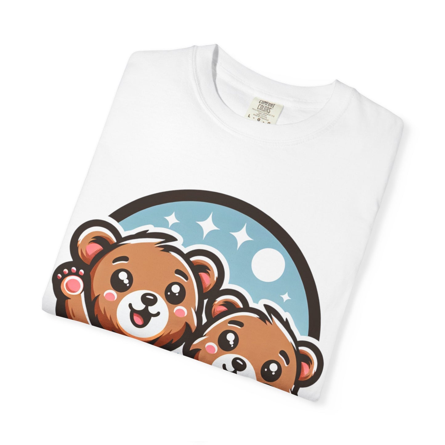 Cute Bear Duo Unisex T-shirt | Cozy Animal Tee, Gift for Kids, Cute T-shirt, Bear Lover Top, Animal Print Shirt