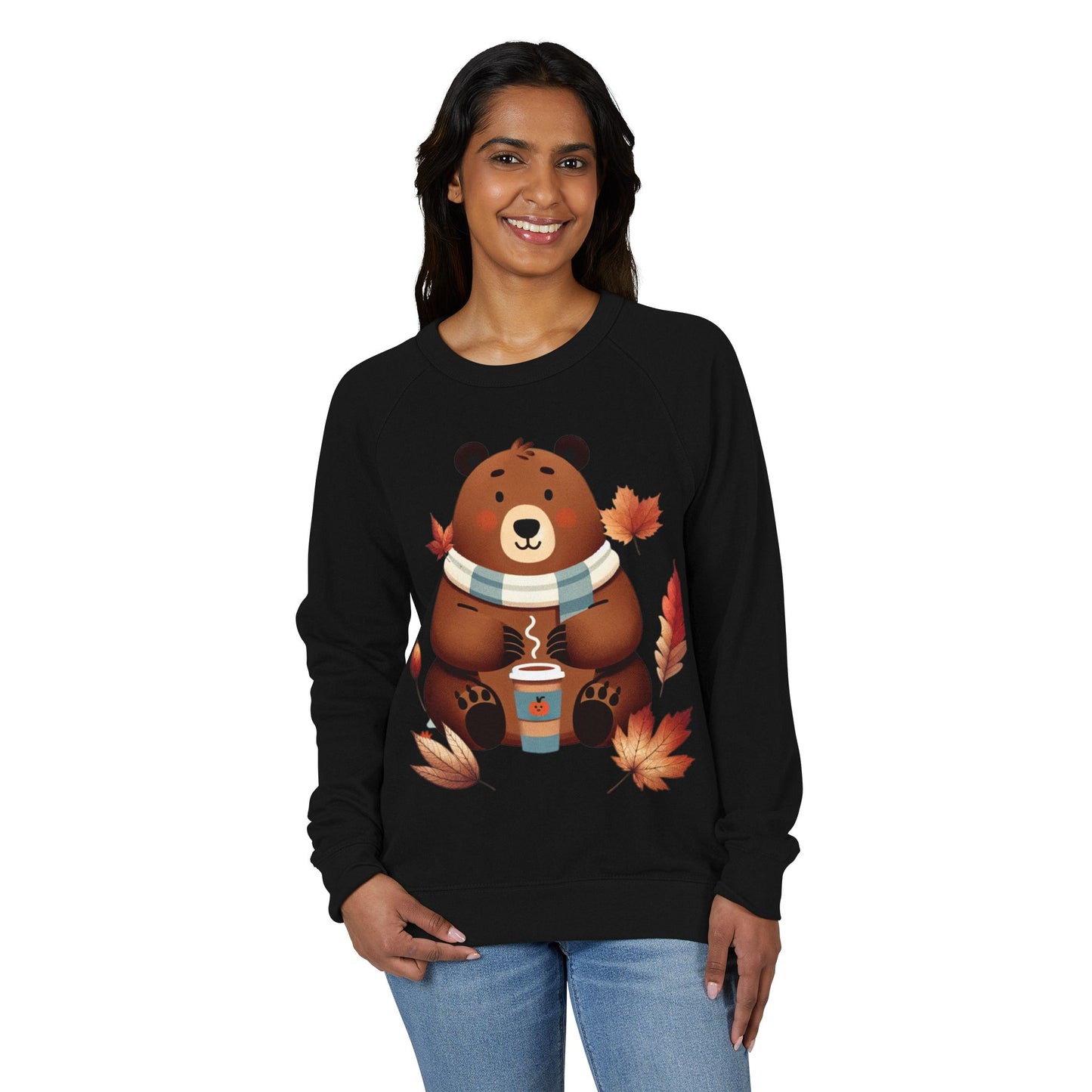 Cozy Bear Crewneck Sweatshirt, Cute Fall Apparel, Unisex Casual Wear, Gift for Animal Lovers, Autumn Outfit