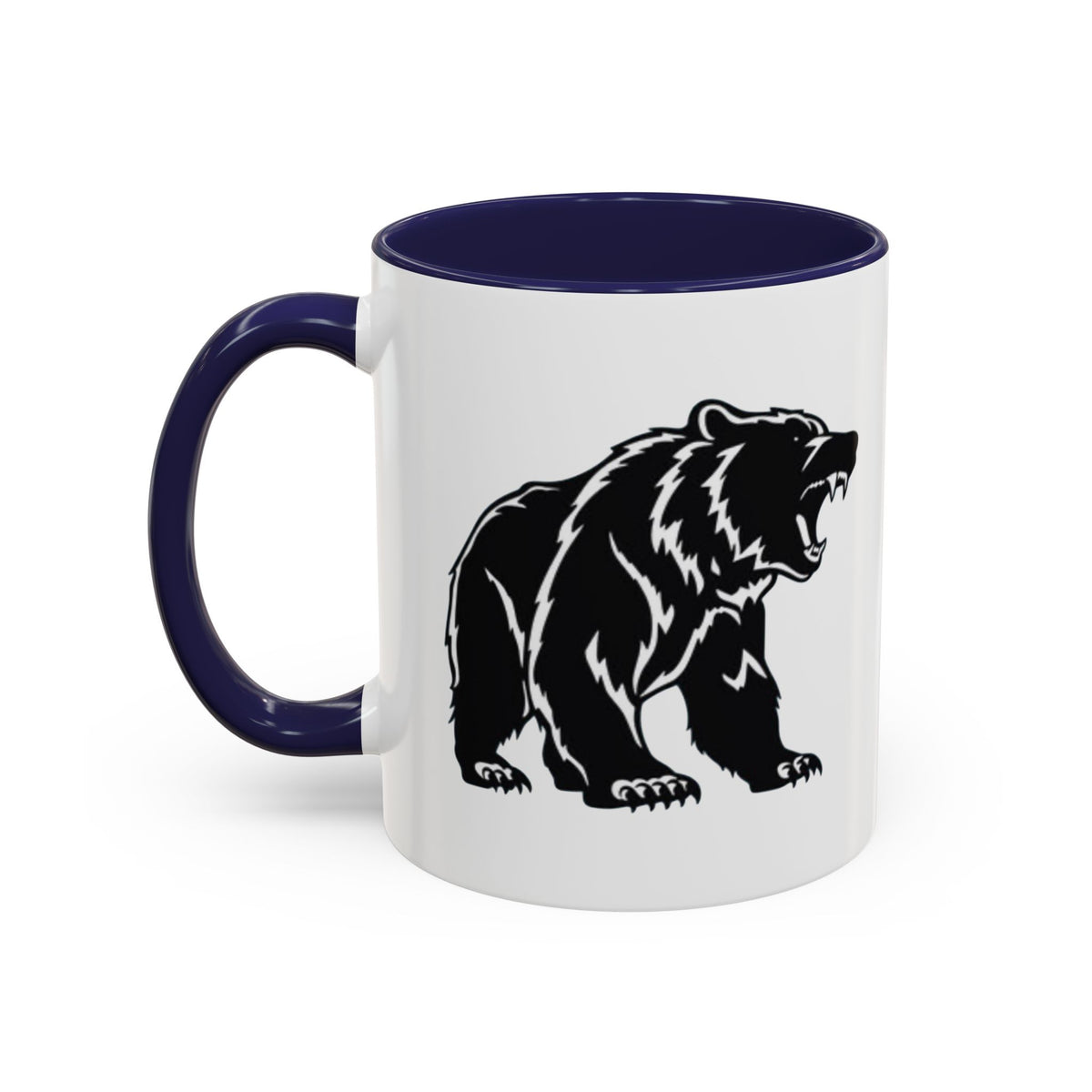 Roaring Bear Accent Coffee Mug - 11oz & 15oz - Perfect Gift for Wildlife Lovers