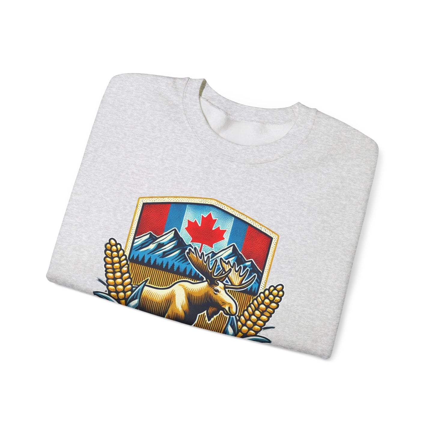 Alberta Crest Crewneck Sweatshirt - Cozy Unisex Apparel for Nature Lovers, Perfect for Outdoor Adventures, Canada Pride, Gifts