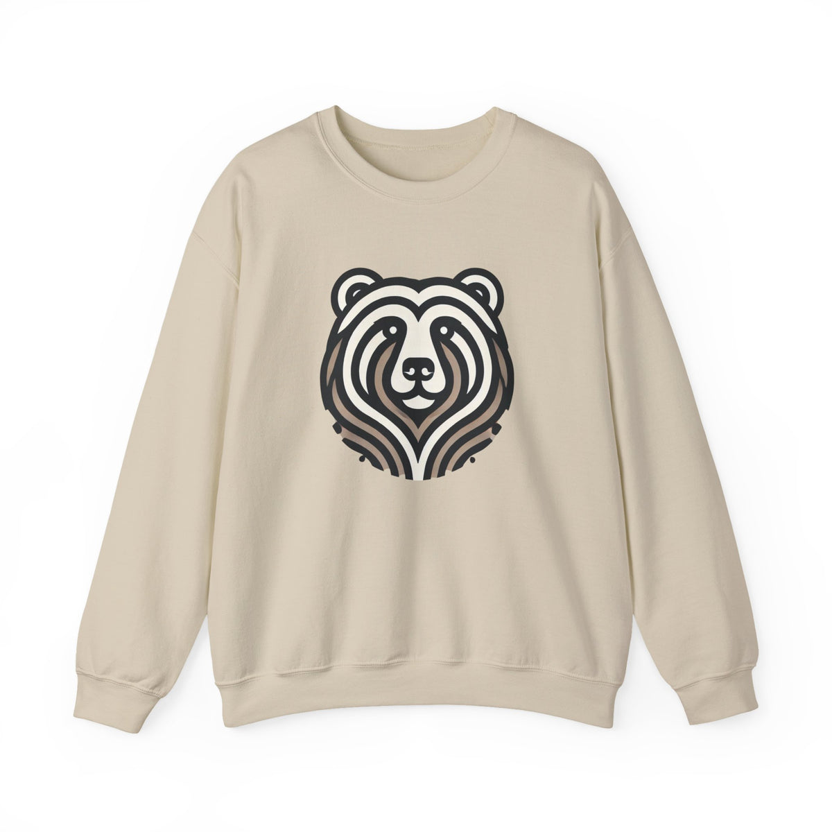 Bear Graphic Crewneck Sweatshirt | Cozy Unisex Pullover for Nature Lovers, Gift for Birthdays, Holidays, and Outdoor Adventures